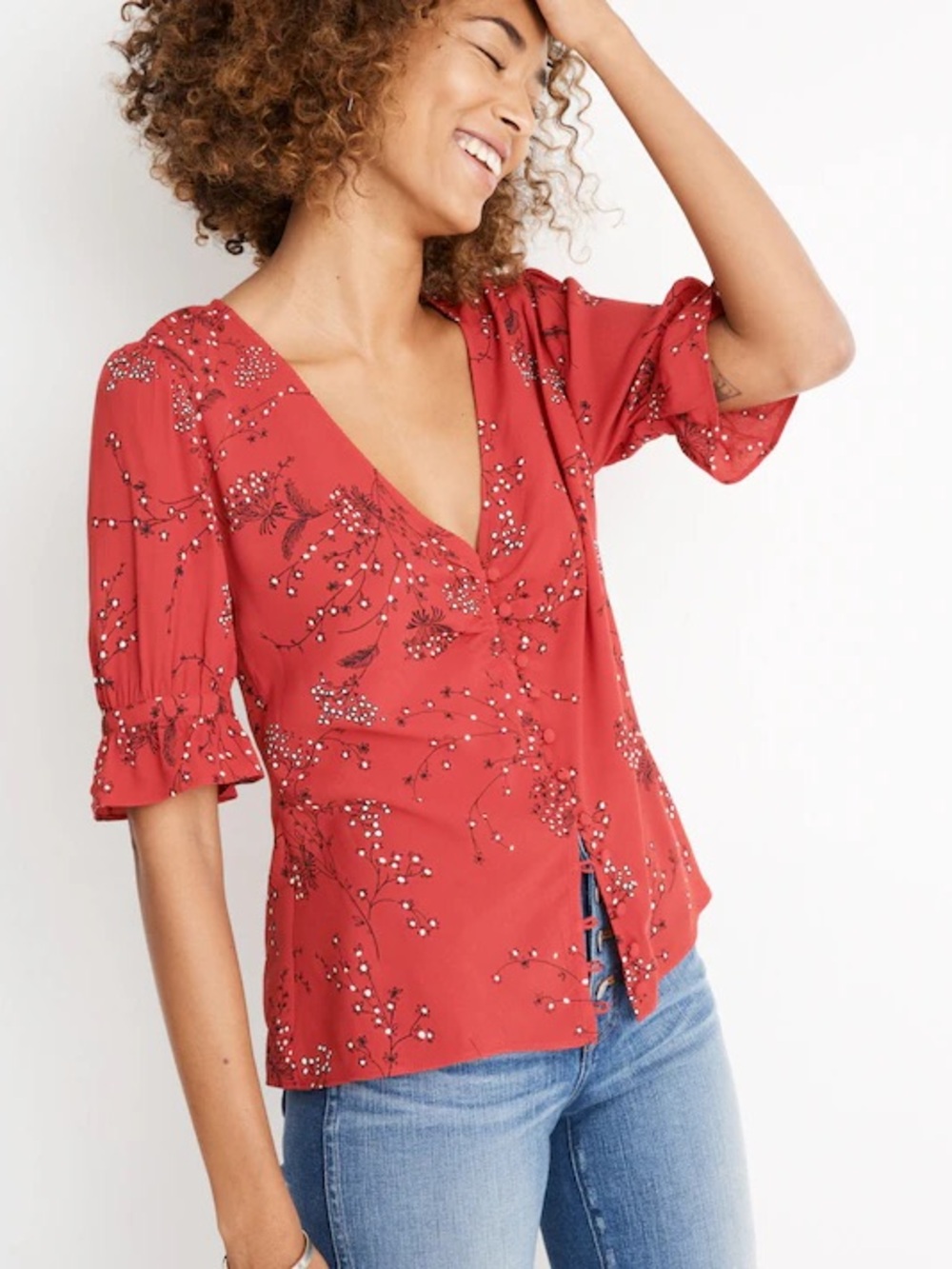 Madewell Daylight Top in Windswept Floral